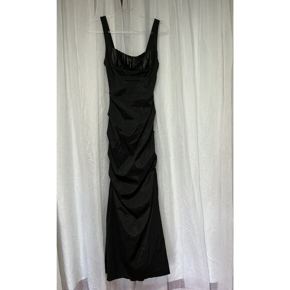 VTG Cache Y2K Romantic Strapless Ruched Mermaid Maxi Gown 6 GlamnGala Milkmaid - Picture 1 of 11